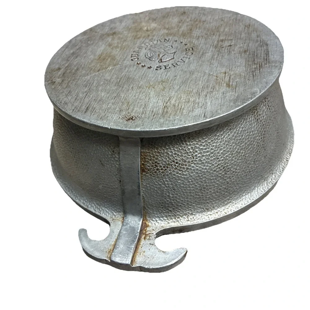 Vintage Guardian‎ Service Cookware Casserole Pot Hammered Aluminum  6.75
